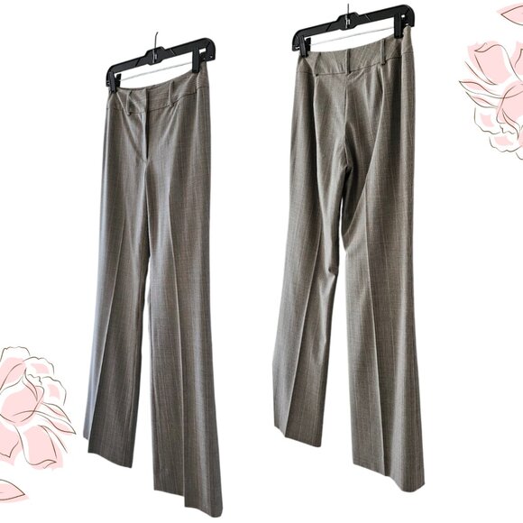 Petite Sophisticate Fully Lined Glen Plaid Dress Slacks | EUC | 2P | Gray Pink - Picture 7 of 15